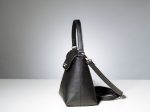 Handmade Black Leather Crossbody Bag