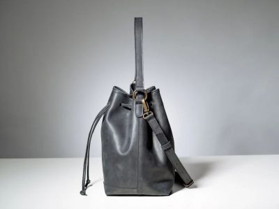 Black Bucket Bag
