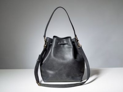 Black Bucket Bag