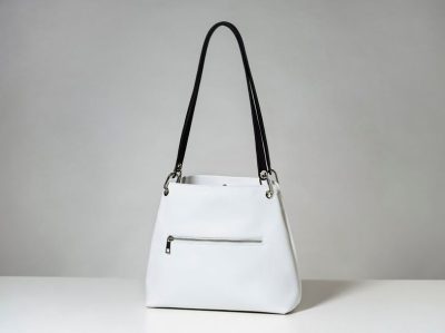 White Leather Hobo Bag